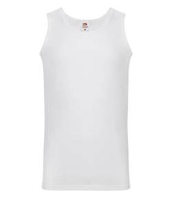 Fruit of the Loom Herren Tank Top Valueweight Athletic Vest 61-098-0 auch Farbsets M L XL XXL 3XL 4XL White L von Fruit of the Loom