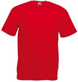 Fruit of the Loom Herren Valueweight Tee T-Shirt, Rot (Red 400), Medium von Fruit of the Loom