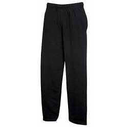 Fruit of the Loom Jogginghose mit offenem Beinabschluss, Schwarz, Gr.XXL von Fruit of the Loom