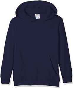 Fruit of the Loom Jungen Kids Hooded Sweat Kapuzenpullover, Blau (Navy 200), 152 ((12-13)) von Fruit of the Loom