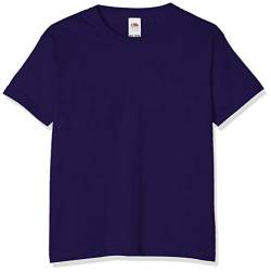 Fruit of the Loom Jungen T-Shirt, Lila, 9-11 Jahre (140) von Fruit of the Loom