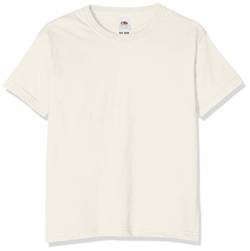 Fruit of the Loom Jungen T-Shirt, Natur, 9-11 Jahre (140) von Fruit of the Loom