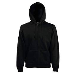 Fruit of the Loom - Kapuzen Sweat-Jacke 'Hooded Zip' L,Black von Fruit of the Loom