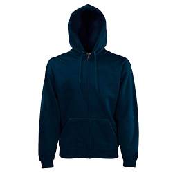 Fruit of the Loom - Kapuzen Sweat-Jacke 'Hooded Zip' L,Deep Navy von Fruit of the Loom