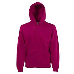 Fruit of the Loom - Kapuzen Sweat-Jacke 'Hooded Zip' XL,Burgundy von Fruit of the Loom