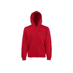 Fruit of the Loom Kapuzen Sweatjacke #40 Rot - XL von Fruit of the Loom