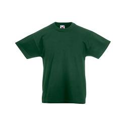 Fruit of the Loom Kinder Original Kurzarm T-Shirt (14-15 Jahre) (Flaschengrün) von Fruit of the Loom