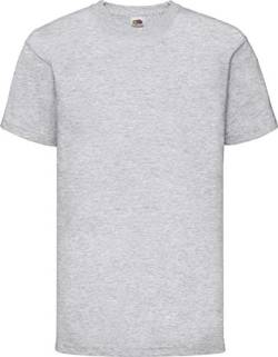 Fruit of the Loom Kinder T-Shirt Valueweight T Kids 61-033-0 Heather Grey 140 (9-11) von Fruit of the Loom