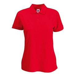 Fruit of the Loom - Ladies Polo Mischgewebe XL,Red von Fruit of the Loom
