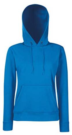 Fruit of the Loom Lady Fit Hooded Sweatshirt COLOUR Azure SIZE XL von Fruit of the Loom