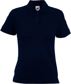 Fruit of the Loom Hochwertiges Damen-Polo-Shirt Gr. XL, Dunkles Marineblau von Fruit of the Loom