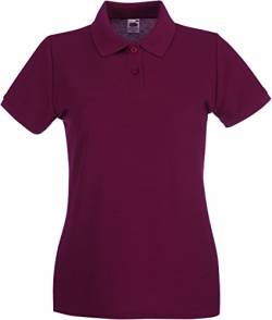 Fruit of the Loom Lady-Fit Premium Poloshirt 2017 L Burgundy von Fruit of the Loom