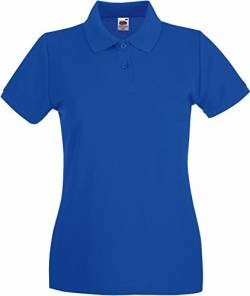 Fruit of the Loom Lady-Fit Premium Poloshirt 2017 M Royal Blue von Fruit of the Loom