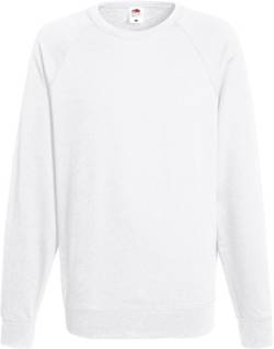 Fruit of the Loom Lightweight Raglan Sweat 62-138-0 XL,White von Fruit of the Loom