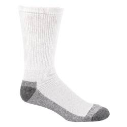 Fruit of the Loom Men's 6 Pack Heavy Duty Reinforced Cushion Full Crew Socks, White, Shoe Size: 6-12 von Fruit of the Loom