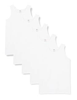 Fruit of the Loom Men's Vest (Pack of 5) (Weiß (White), 4XL von Fruit of the Loom