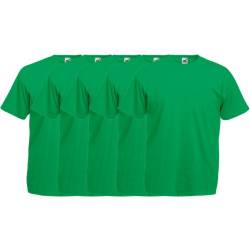 Fruit of the Loom Original T Rundhals T-Shirt F140 5er Pack- Gr. XXL, Kelly Green von Fruit of the Loom