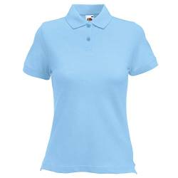 Fruit of the Loom Polo Lady-Fit - Farbe: Sky Blue - Größe: XL von Fruit of the Loom