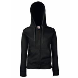 Fruit of the Loom Premium Hooded Sweat-Jacket 1er Pack, Farbe:Black;Größe:2XL von Fruit of the Loom