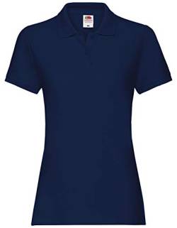 Fruit of the Loom Premium Polo Lady-Fit Damen Polo-Shirt, Farbe:Navy, Größe:XL von Fruit of the Loom