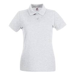 Fruit of the Loom Premium Polo Lady-Fit - Farbe: Ash - Größe: XXL von Fruit of the Loom