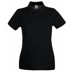 Fruit of the Loom Premium Polo Lady-Fit - Farbe: Black - Größe: M von Fruit of the Loom