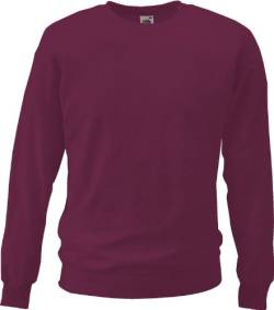 Fruit of the Loom Unisex-Sweatshirt burgund Größe S von Fruit of the Loom