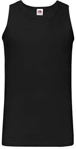 Fruit of the Loom Valueweight Athletic Vest, Farbe:schwarz, Größe:M von Fruit of the Loom