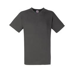 Fruit of the Loom Valueweight T-Shirt für Männer mit V-Ausschnitt, kurzärmlig (3XL) (Hell Graphit) von Fruit of the Loom