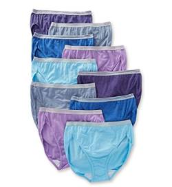 Fruit of the Loom Women's 6 Pack Heather Low-Rise Brief Panties, Assorted, 7 von Fruit of the Loom