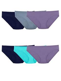 Fruit of the Loom Women's 6 Pack Microfiber Bikini Panties, Multi, 6 von Fruit of the Loom