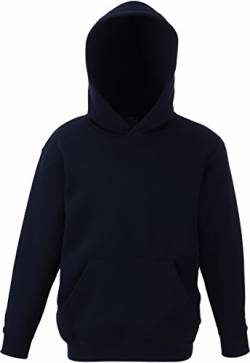 Fruit of the Loom: Kids` Hooded Sweat 62-043-0, Größe:152 (12-13);Farbe:Deep Navy von Fruit of the Loom