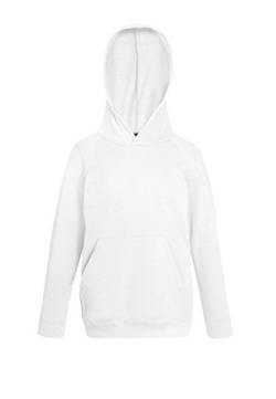 Fruit of the Loom: Kids Lightweight Hooded Sweat 62-009-0, Größe:140 (9-11);Farbe:White von Fruit of the Loom