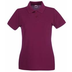 Fruit of the Loom: Lady-Fit Premium Polo 63-030-0, Größe:M (12);Farbe:Burgundy von Fruit of the Loom