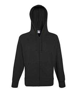 Fruit of the Loom: Lightweight Hooded Sweat Jacket 62-144-0, Größe:S;Farbe:Light Graphite von Fruit of the Loom