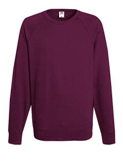 Fruit of the Loom: Lightweight Raglan Sweat 62-138-0, Größe:M;Farbe:Burgundy von Fruit of the Loom