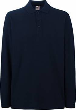 Fruit of the Loom: Premium Long Sleeve Polo 63-310-0, Größe:2XL;Farbe:Deep Navy von Fruit of the Loom