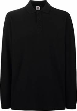 Fruit of the Loom: Premium Long Sleeve Polo 63-310-0, Größe:L;Farbe:Black von Fruit of the Loom