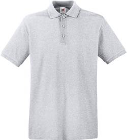 Fruit of the Loom: Premium Polo 63-218-0, Größe:L;Farbe:Heather Grey von Fruit of the Loom