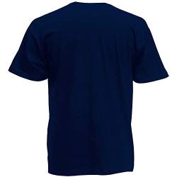 Fruit of the LoomHerren T-Shirt Blau Deep Navy XXL,Blau - Deep Navy von Fruit of the Loom