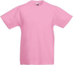 KINDER T-SHIRT FRUIT OF THE LOOM VALUE 128 140 152 164 164,Rosa von Fruit of the Loom