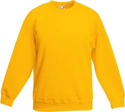 Kids Set-In Sweatshirt 152 (12-13),Sunflower von Fruit of the Loom