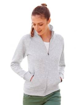 Lady-Fit Sweatjacke XXL / 18,Heather Grey von Fruit of the Loom