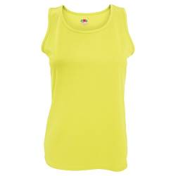 Performance Vest Lady-Fit - Farbe: Bright Yellow - Größe: XL von Fruit of the Loom