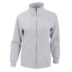 Premium Sweatjacke Lady-Fit - Farbe: Heather Grey - Größe: XL von Fruit of the Loom