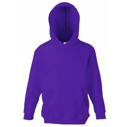 Unisex-Kapuzen-Sweatshirt/Hoodie für Kinder von Fruit of the Loom M Violett von Fruit of the Loom