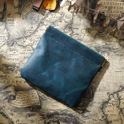 Elastische Metall Solide Münze Geldbörse Kleine Mini Kurze Brieftasche Taschen Ändern Wenig für Schlüsselkartenhalter, blau von FuBESk