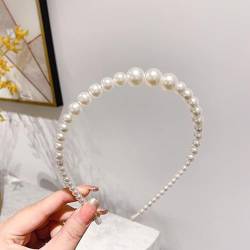 Fublazeze Perlenhaarreifen Perle einfaches Haarband Vintage Perle Haarreifen Acryl Anti-Rutsch Stirnband kann in vielen Gelegenheiten angewendet werden von Fublazeze