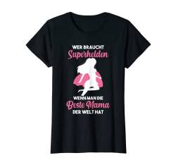 Superhelden Mama Beste Mutter der Welt T-Shirt von Fuchs Füchse Wald Waldtier Geschenke