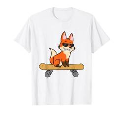 Lustiger Skateboarding Fuchs Skateboard Fuchs T-Shirt von Fuchs Geschenke für Fuchsliebhaber